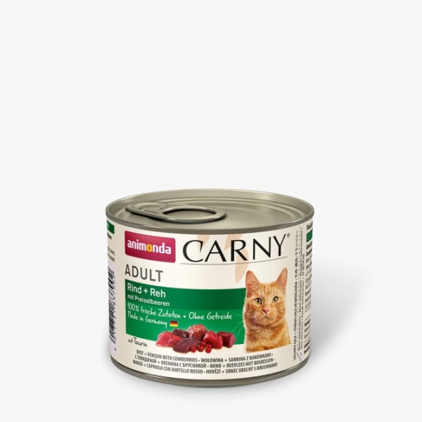 Animonda Cat Dose Carny Adult Rind & Reh & Preiselbeeren - 200 g