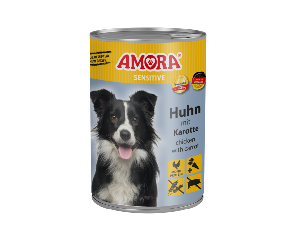 AMORA Dog Sensitive Huhn+Karotte 400gD