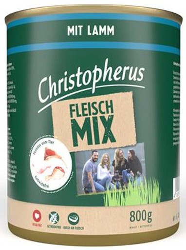 Christopherus Fleischmix - mit Lamm 800g-Dose