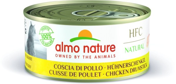 Almo Nature Katze Natural - Hühnerschenkel 150g Dose