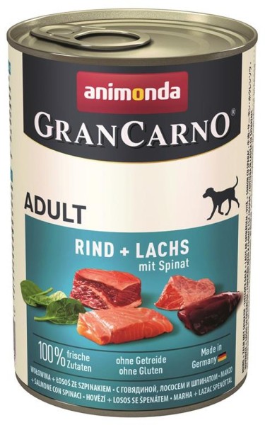 Animonda Dog Dose GranCarno Adult Seelachs & Spinat 400g