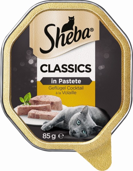Sheba Schale Classics Geflügel Cocktail 85g