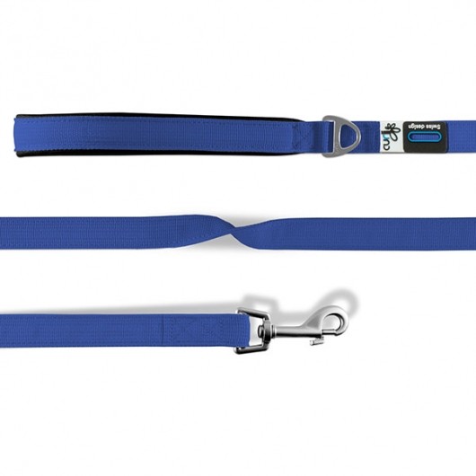Curli Basic Leine Nylon - Blau - 140cm/1,5cm