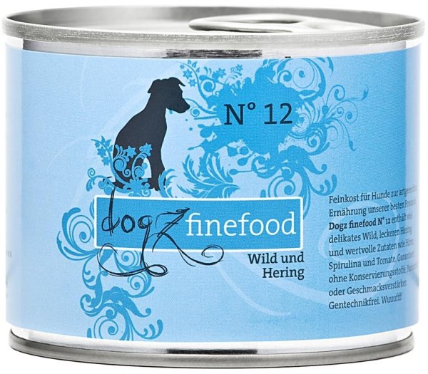 Dogz finefood Dose No. 12 Wild & Hering 200g
