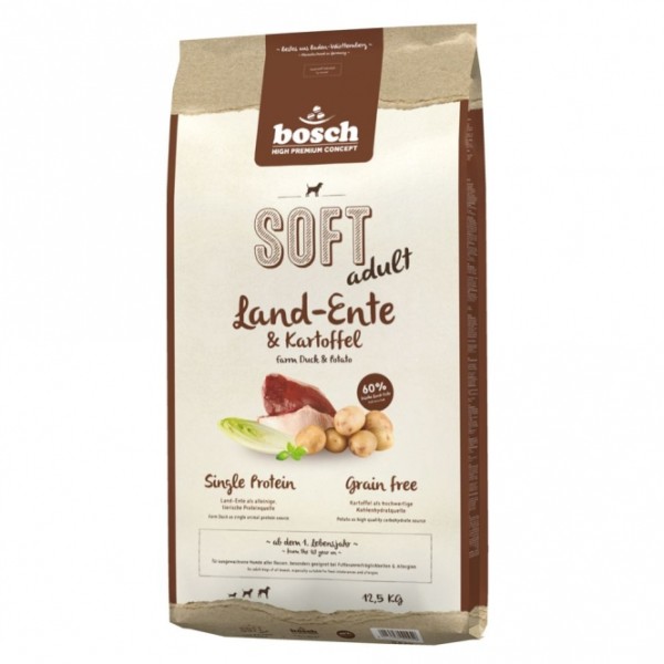 Bosch Soft Land-Ente & Kartoffel - 12,5 kg