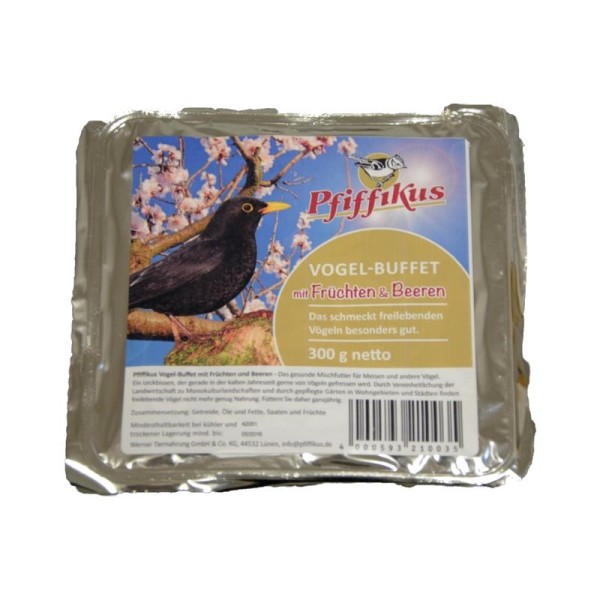 Pfiffikus Vogel-Buffet Früchte-Beeren 1 Stück