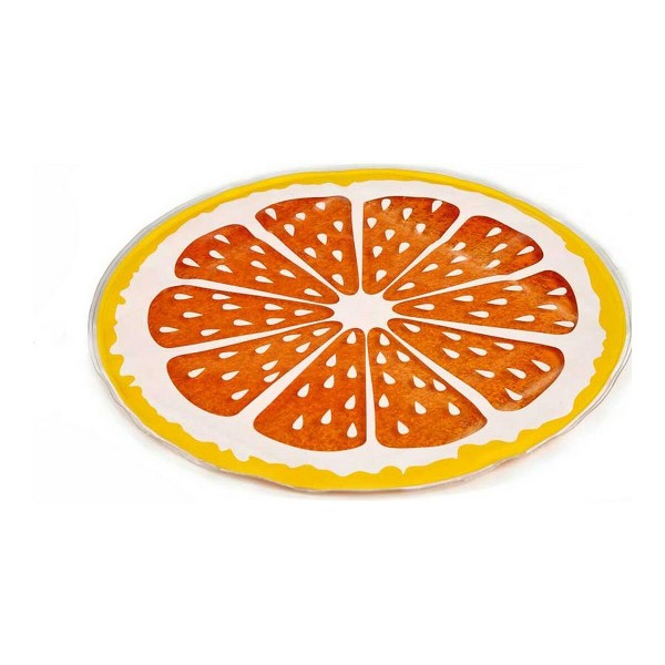 Kühlmatte für Haustiere Orange Gelb (35 x 1 x 35 cm)