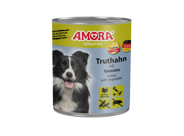 AMORA Dog Sensitive Truthahn+Gemüse 800gD