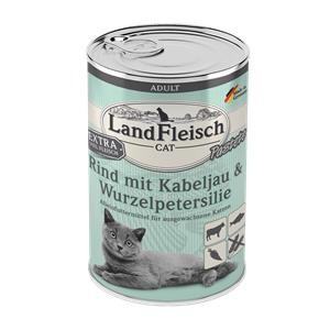 Landfleisch Cat Adult Pastete Rind, Kabeljau, Wurzelpetersilie - 400 g