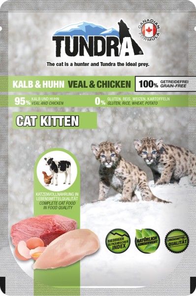 Tundra Cat Pouch Kittn Kalb & Huhn 85g