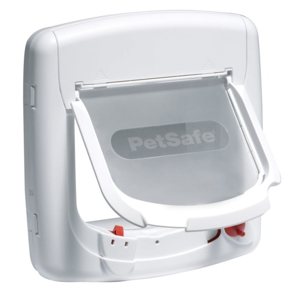 PetSafe Magnetische 4-Wege-Katzenklappe Deluxe 400 Weiß 5005