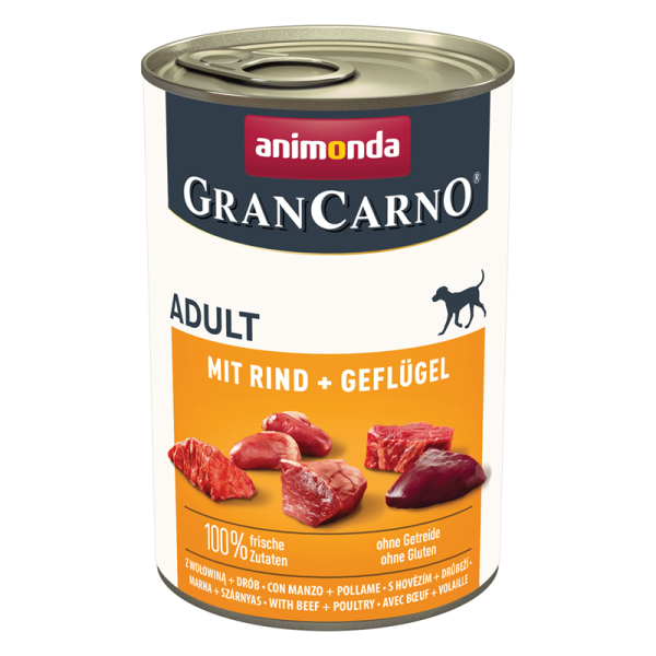 Animonda GranCarno Adult mit Rind+Geflügel 400g