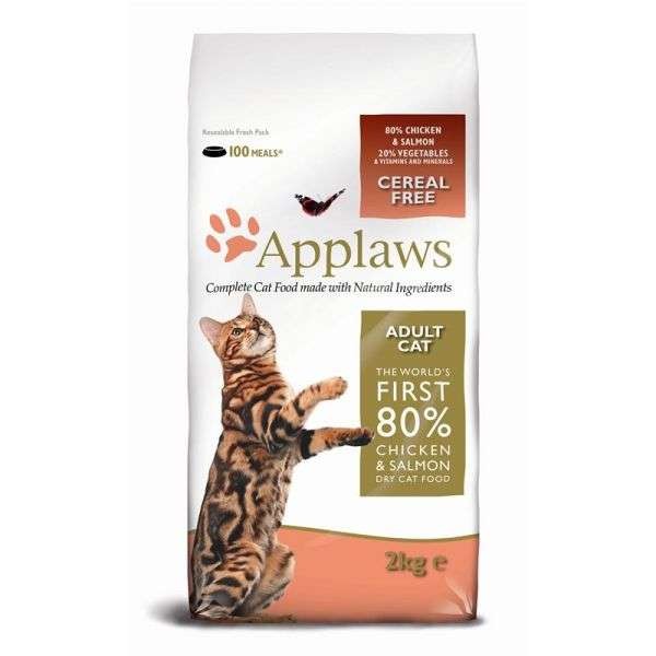 Applaws Katzentrockenfutter mit Hühnchen & Lachs - 2 kg