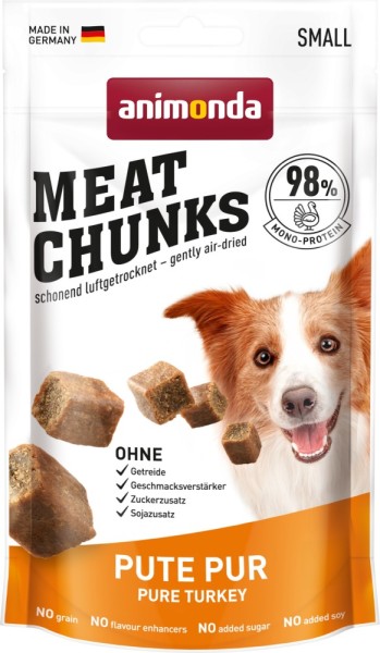 Animonda Dog Snack Meat Chunks Pute pur 60g