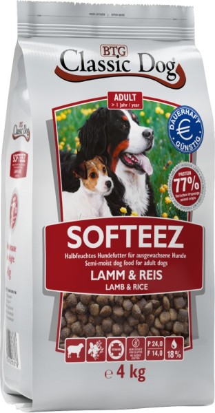 Classic Dog Adult Softeez Lamm + Reis 4kg