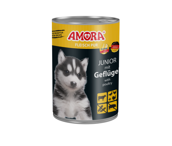AMORA Dog Fleisch Pur Junior 400gD