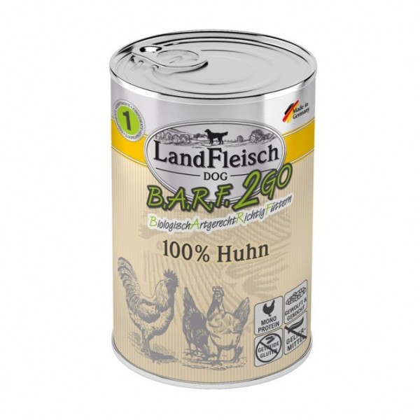 LandFleisch B.A.R.F.2GO 100% vom Huhn 400g