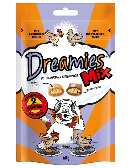 Dreamies Cat Snacks Mix mit Huhn & Ente 60g