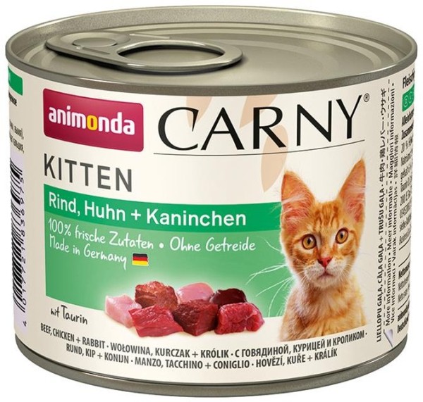 Animonda Cat Dose Carny Kitten Rind & Huhn & Kaninchen 200g