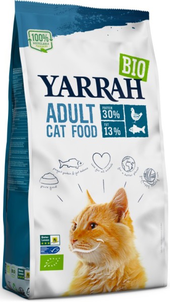 Yarrah Cat Huhn+Fisch 800g