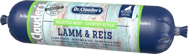 Dr. Clauder Selected Meat Country Lamm & Reis 800g