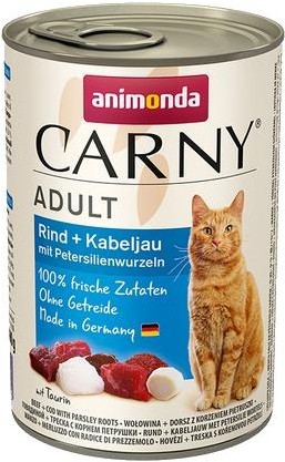 Animonda Cat Dose Carny Adult Rind & Kabeljau & Petersilienwurzeln 400g