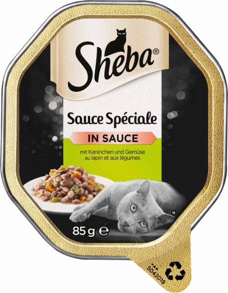 Sheba Schale Speciale mit Kaninchen und Gemüse 85g