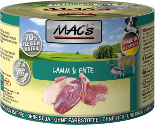 Macs Dog Lamm + Ente 200gD