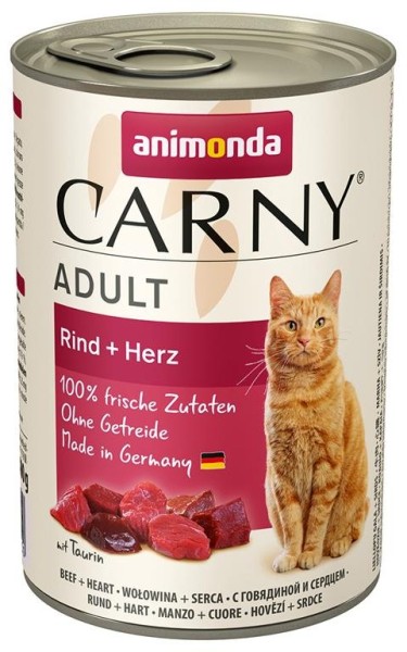 Animonda Cat Dose Carny Adult Rind & Herz 400g