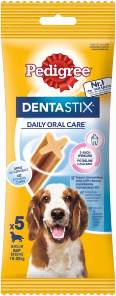 Pedigree Dentastix Multipack für mittelgroße Hunde 5 Stüc