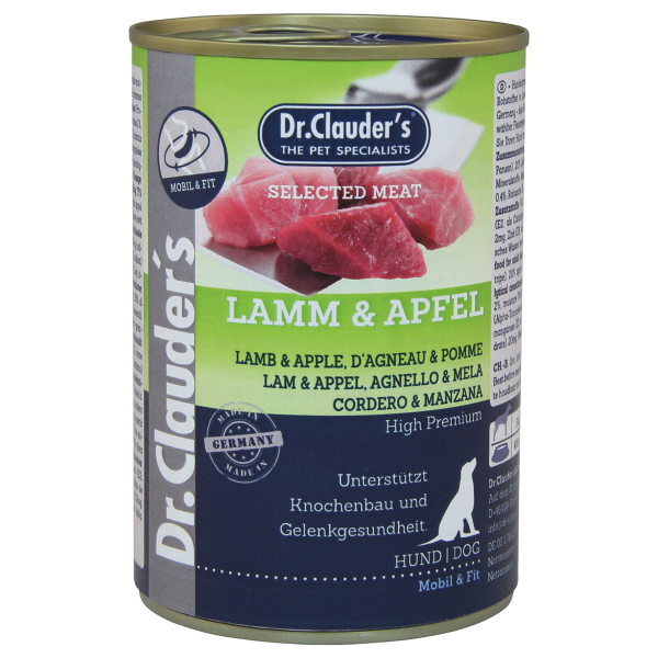 Dr. Clauder Selected Meat Lamm+Apfel 400g