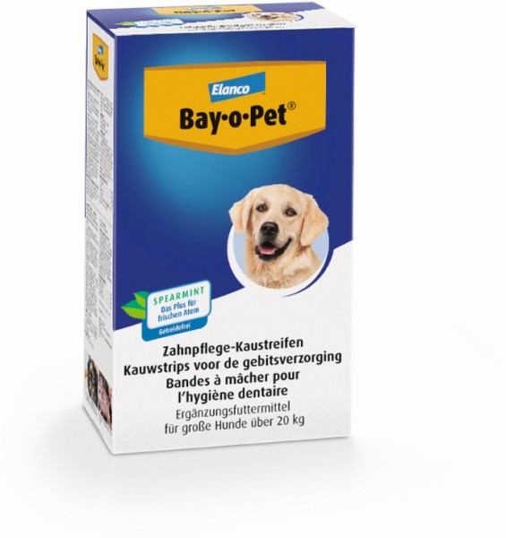 Bay·o·Pet Zahnpflege Kaustreifen Spearmint großer Hund 140g