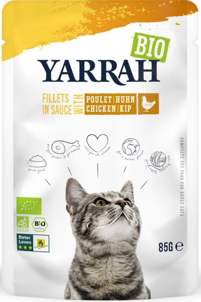 Yarrah Cat File Huhn Soß 85gP