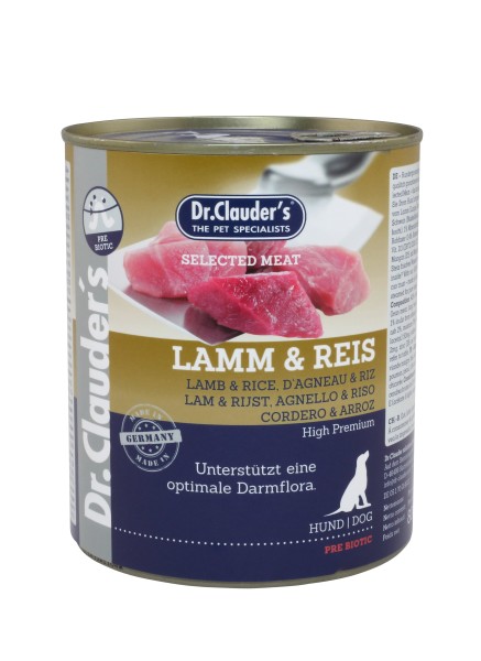 Dr. Clauder Selected Meat Lamm-Reis 800g