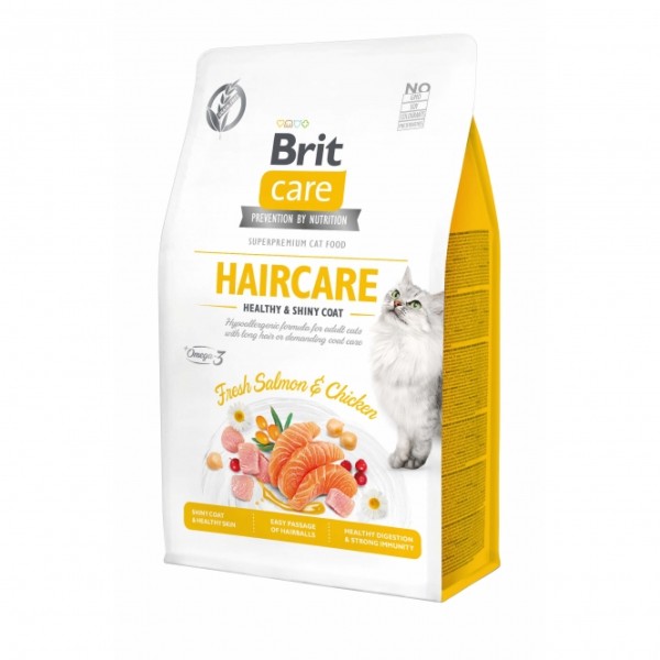 Brit Care Cat Grain-Free - Haircare - Healthy & Shiny Coat - 400g