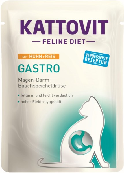 Kattovit Gastro Huhn+Reis 85gP