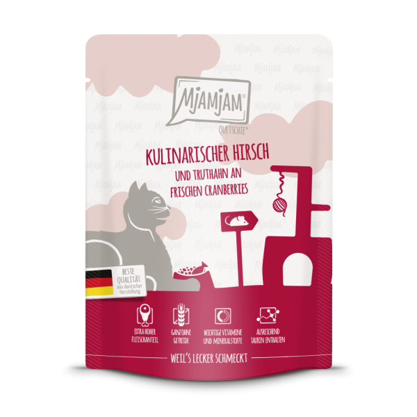 MjAMjAM - Quetschie - kulinarischer Hirsch und Truthahn an frischen Cranberries 300gP