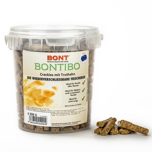 Bontibo Crackies Truthahn Vitaminen + Mineralien 500g