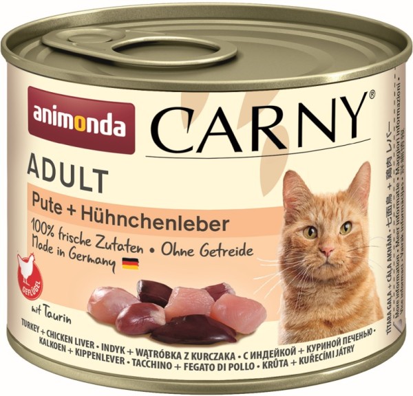 Animonda Cat Dose Carny Adult Pute & Hühnchenleber 200g