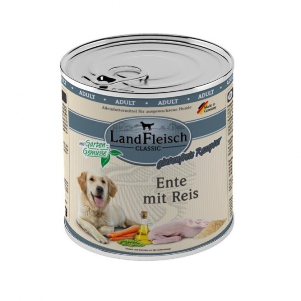 Landfleisch Dog Classic Ente mit Reis & Gartengemüse - 800g