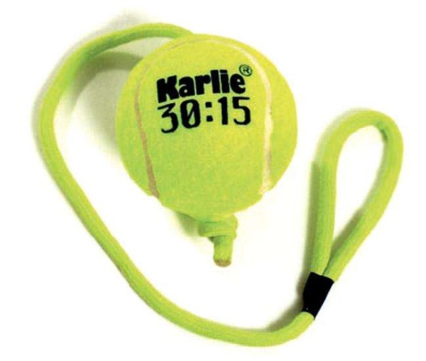 Karlie Tennisball mit Seil - 6 cm