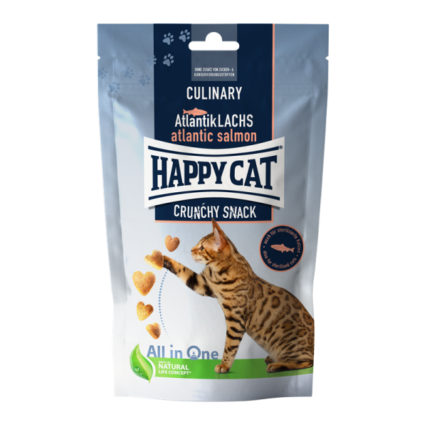 Happy Cat Snack Culinary Crunchy Atlantik-Lachs 70g