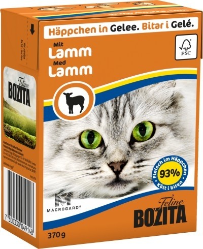 Bozita Cat Tetra Recard Häppchen in Gelee Lamm 370g