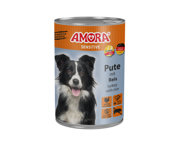 AMORA Dog Sensitive Pute+Reis 400gD