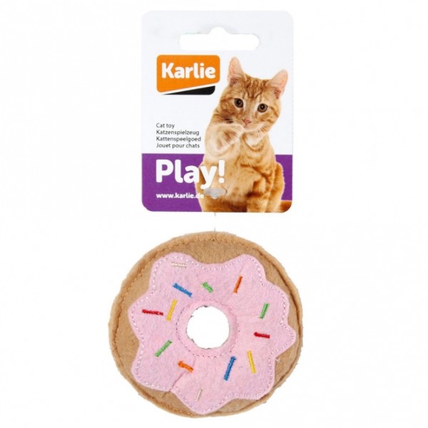 Karlie Flamingo Katzenspielzeug Food Textil - Donut