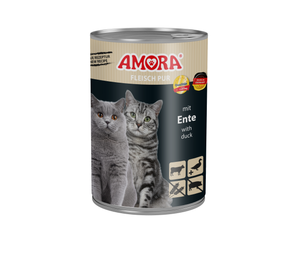 AMORA Cat Fleisch Pur Ente 400gD