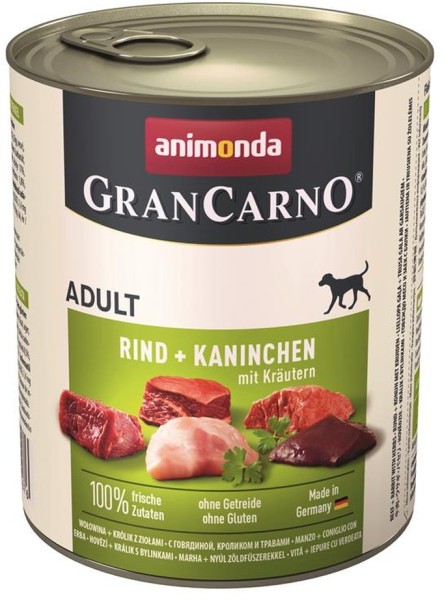 Animonda GranCarno Adult Kaninchen & Kräuter 800g Dose