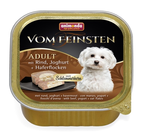 Animonda Dog Vom Feinsten Schlemmerkern mit Rind, Joghurt & Haferflocken 150g