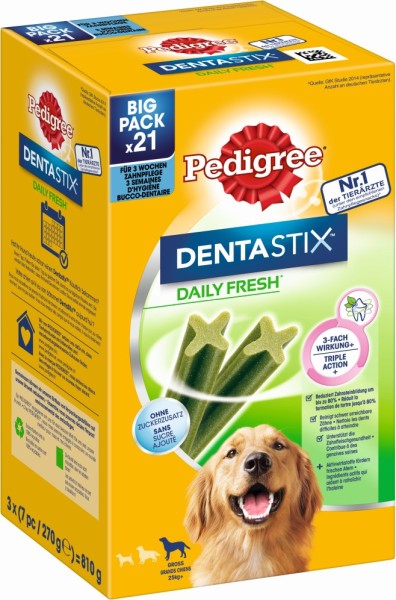 Pedigree Denta Stix Daily Fresh MP große Hunde 21 St.