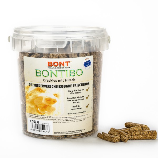 Bontibo Crackies Hirsch Vitaminen + Mineralien 500g